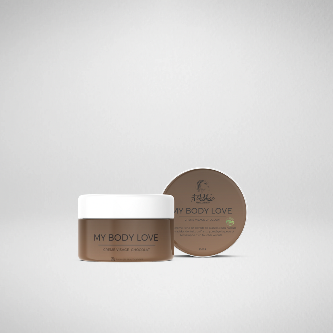 Crème visage teint chocolat